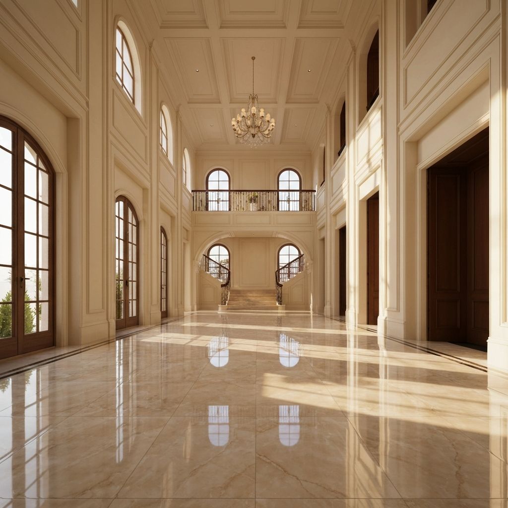 Luxury interior with premium flooring