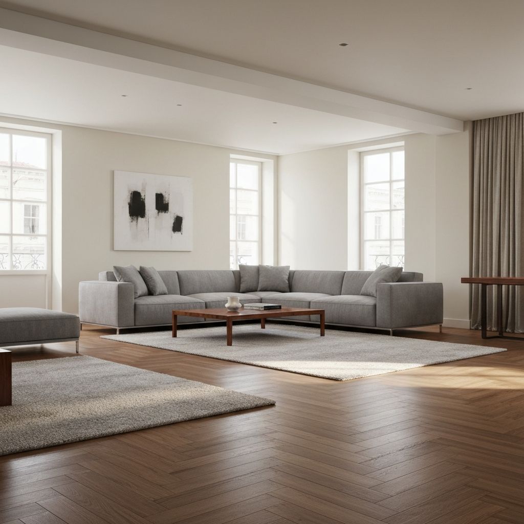 Luxury interior with premium flooring