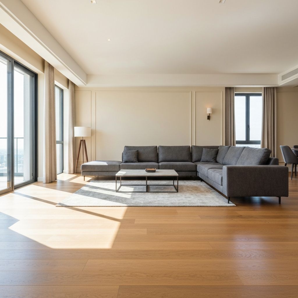 Luxury interior with premium flooring